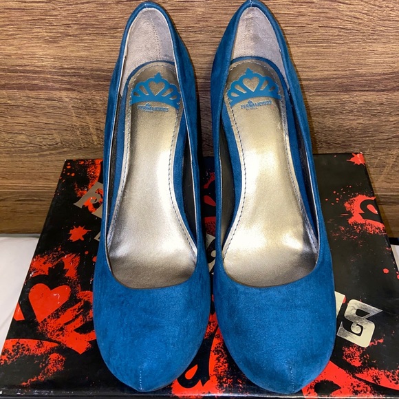 Fergalicious Dreamer Teal Wedge Heel - Picture 6 of 6